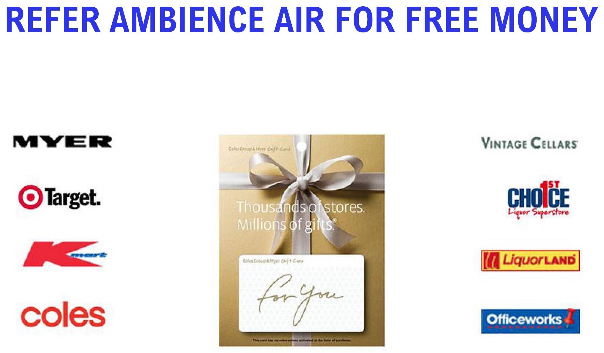 REFER AMBIENCE AIR FOR FREE MONEY